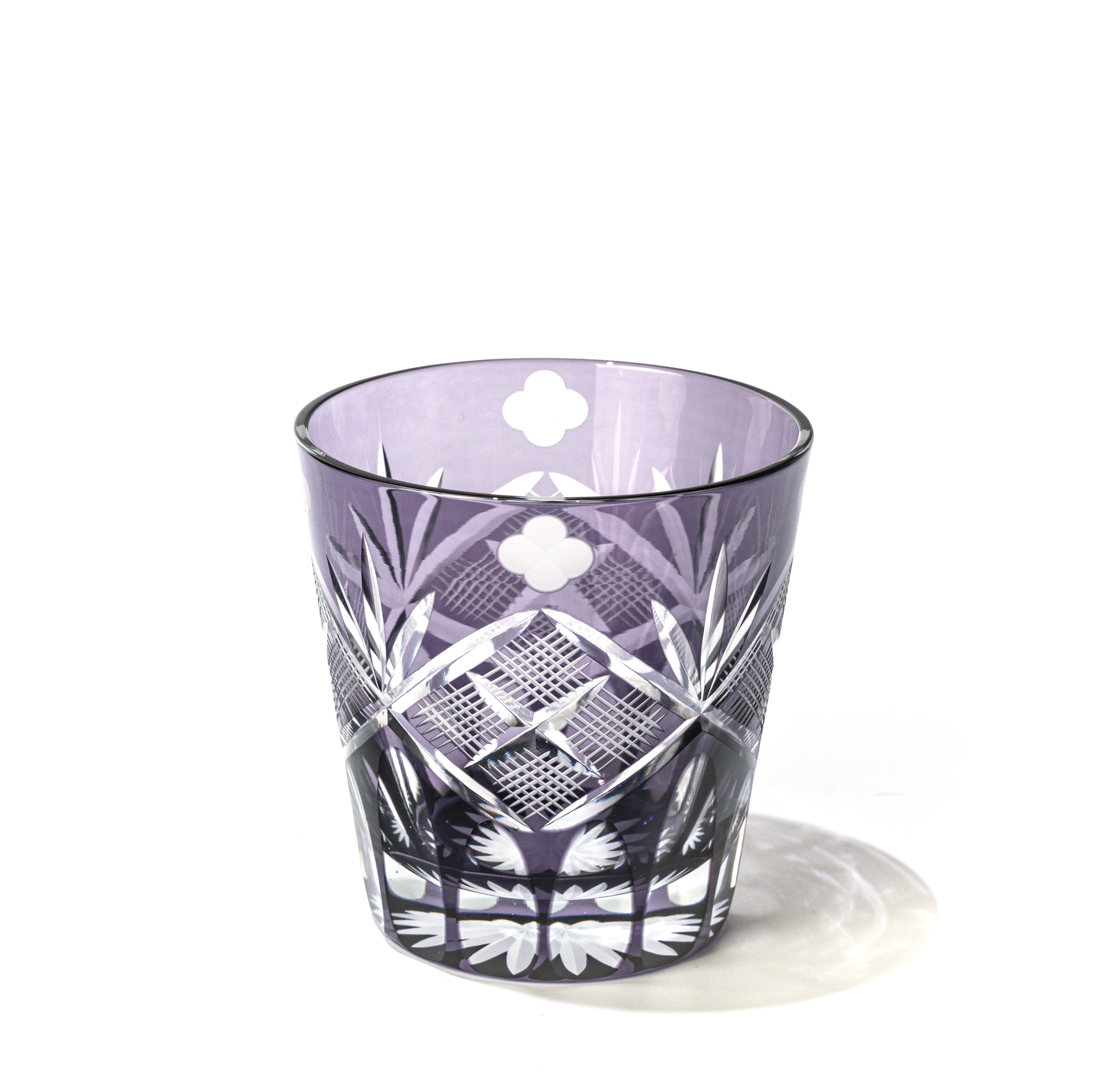 色被せ硝子　江戸切子　グラス　紫　伝統工芸品　 太武朗工房　品番G21-004 90625-4M - 【公式】太武朗工房 TABLEAU